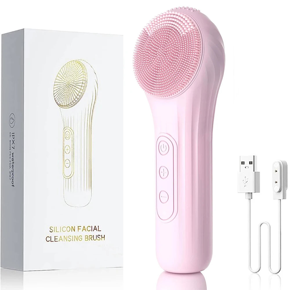 Sonic Waterproof Facial Cleansing Brush Rechargeable