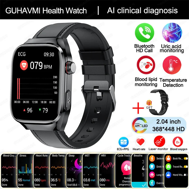 Smart Watch ECG+PPG Pulse Blood Pressure