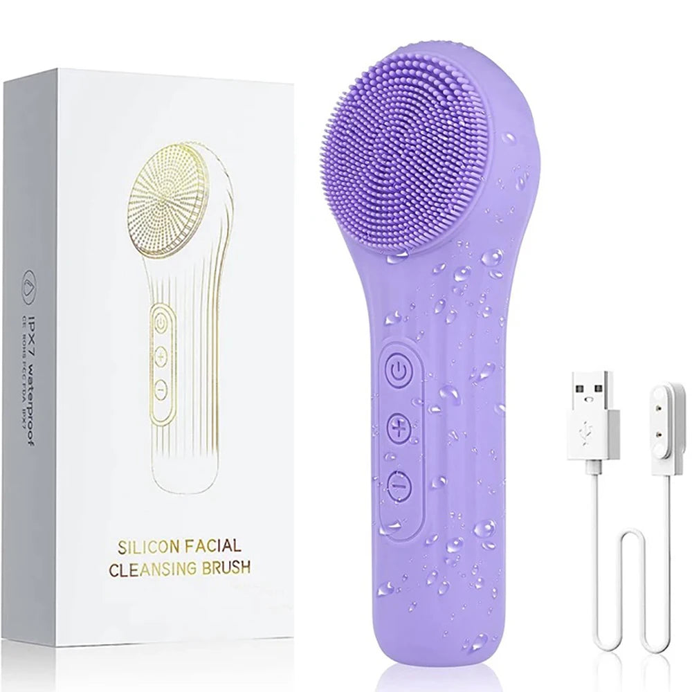 Sonic Waterproof Facial Cleansing Brush Rechargeable
