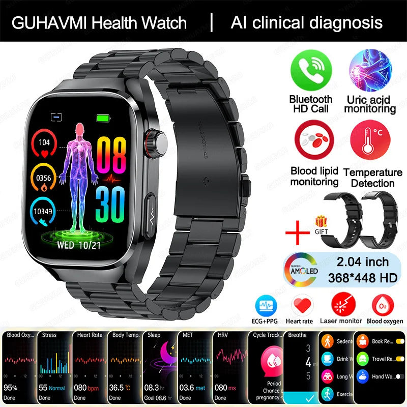 Smart Watch ECG+PPG Pulse Blood Pressure