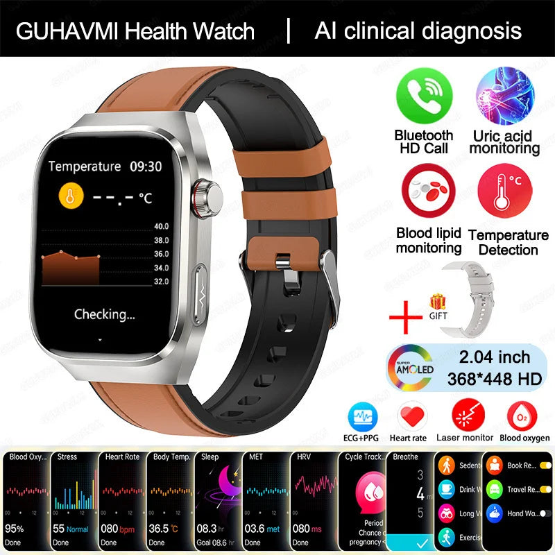 Smart Watch ECG+PPG Pulse Blood Pressure