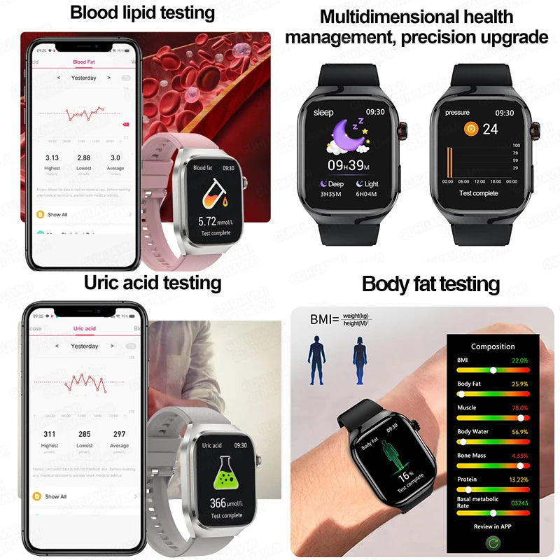 Smart Watch ECG+PPG Pulse Blood Pressure