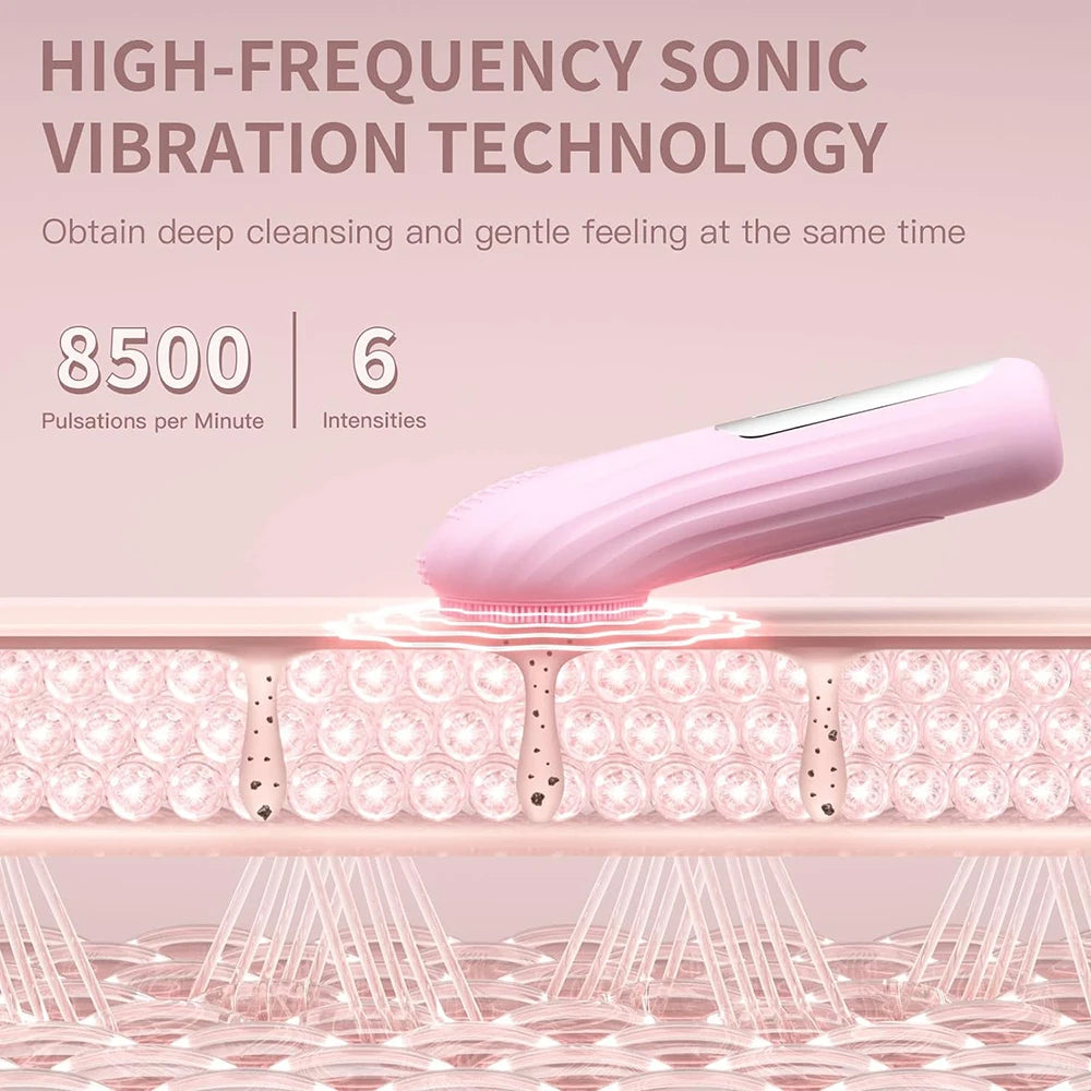 Sonic Waterproof Facial Cleansing Brush Rechargeable
