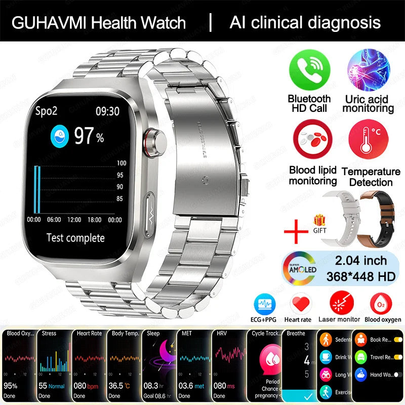 Smart Watch ECG+PPG Pulse Blood Pressure