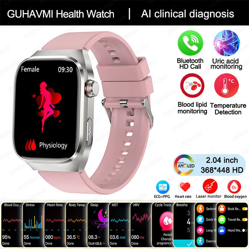 Smart Watch ECG+PPG Pulse Blood Pressure