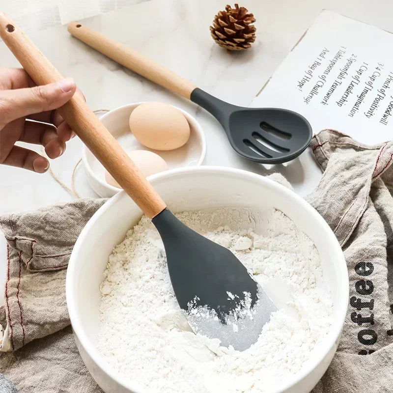 12PCS Silicon Kitchen Utensils Set