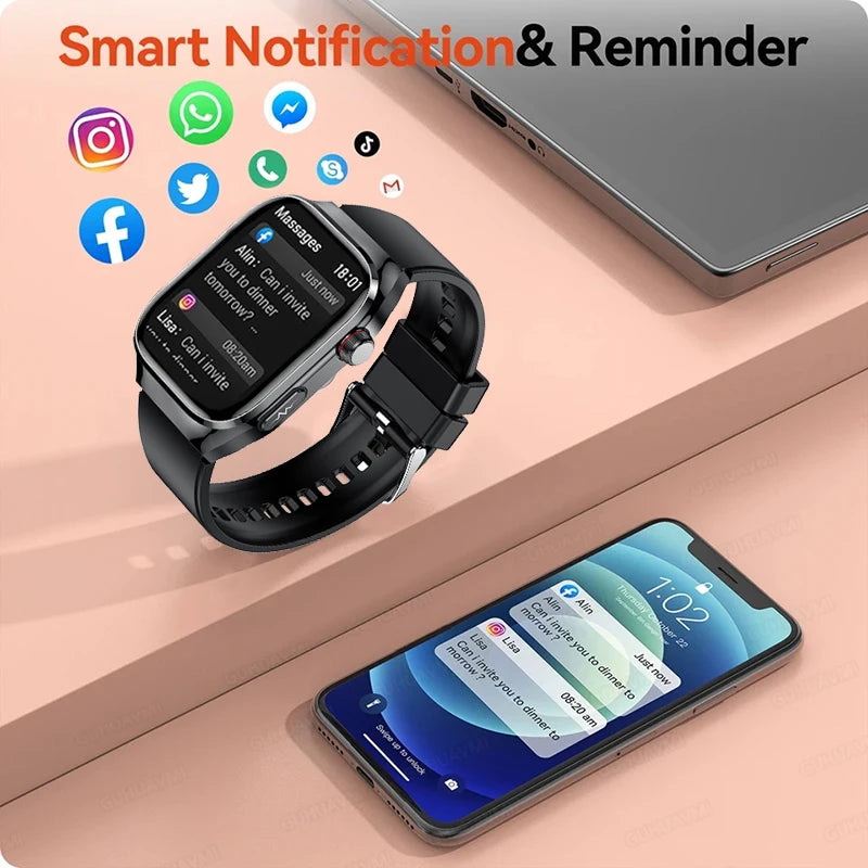 Smart Watch ECG+PPG Pulse Blood Pressure