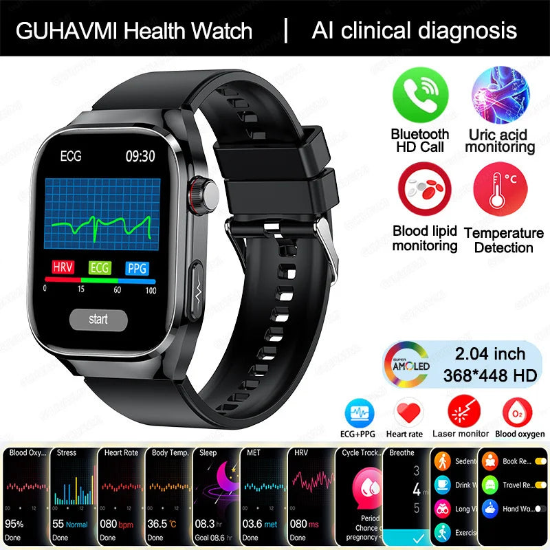 Smart Watch ECG+PPG Pulse Blood Pressure
