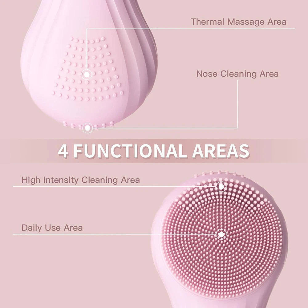 Sonic Waterproof Facial Cleansing Brush Rechargeable
