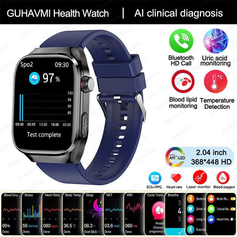 Smart Watch ECG+PPG Pulse Blood Pressure