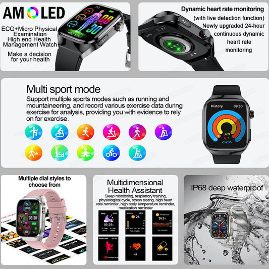 Smart Watch ECG+PPG Pulse Blood Pressure