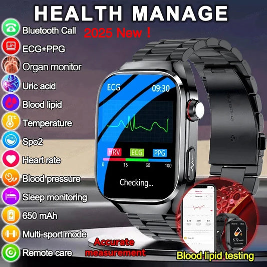 Smart Watch ECG+PPG Pulse Blood Pressure