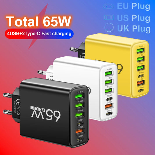 6 in 1 4 USB 2 Charger